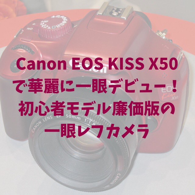Canon EOS KISS X50で華麗に一眼デビュー！初心者モデル廉価版の一眼レフカメラ – KUNJIはとても知りたがり